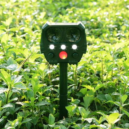 Ultrasonic Animal Repellent with Motion Sensor and Solar Power for Yard, 26 Ft Range