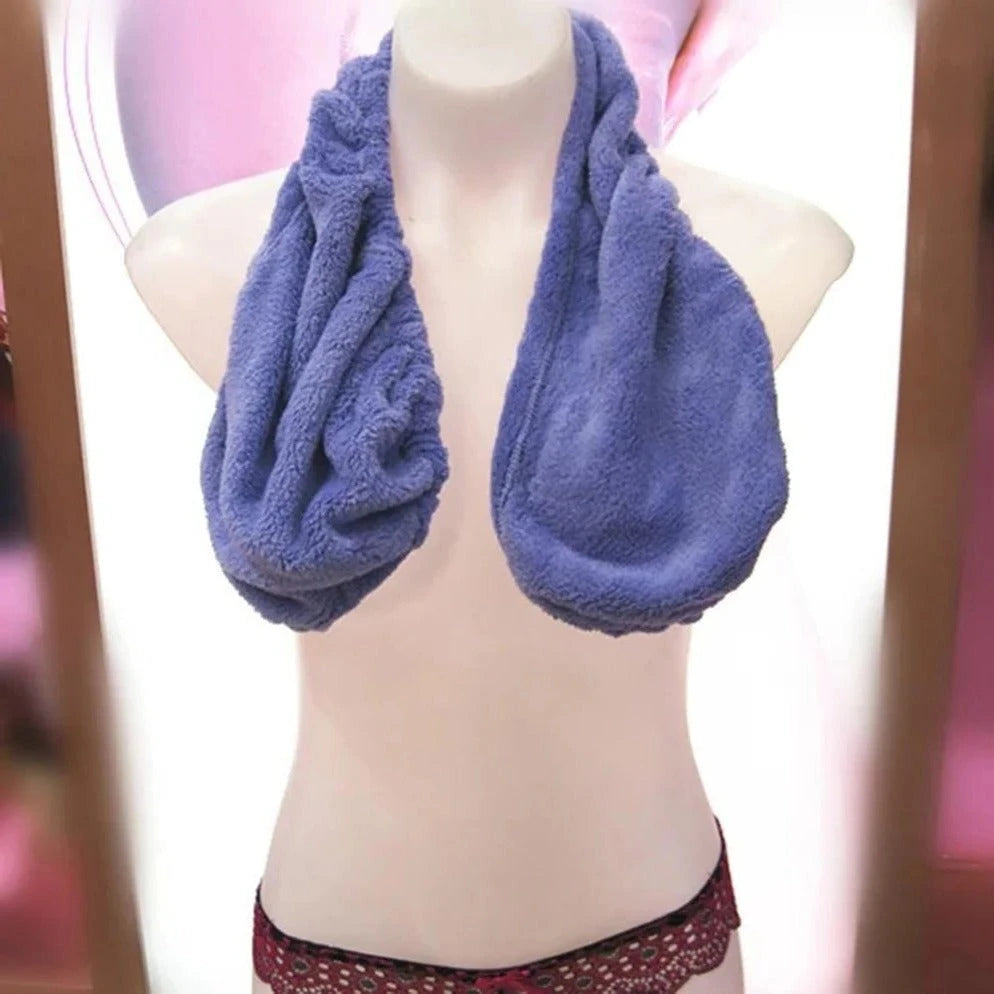 Terry Towel Bra with Adjustable Rear Cord and Breathable Open Back, Light Support Zolana