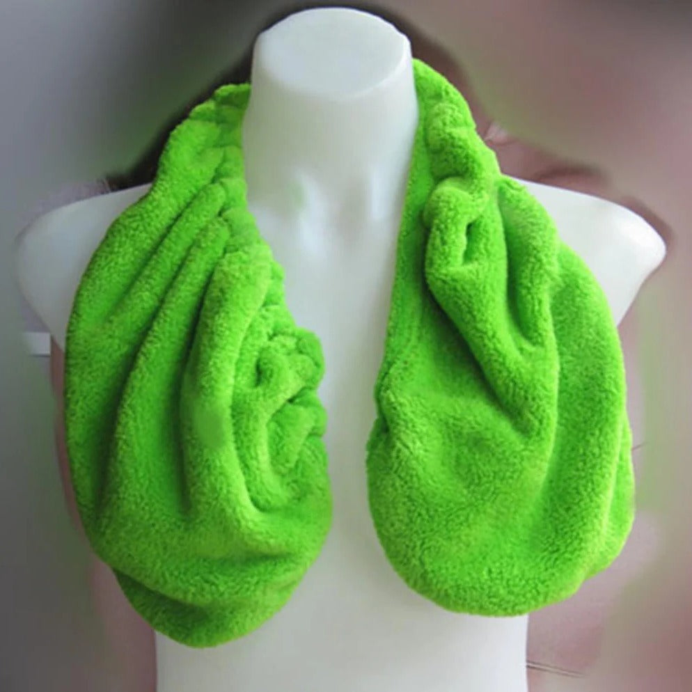 Terry Cloth Bra with Adjustable Back Cord and Wire-Free Support, Moisture-Wicking Fabric