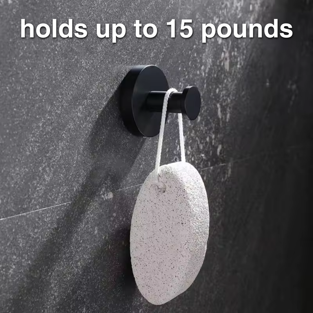 Suction Cup Hooks with Locking Lever and 15 lb Capacity for Glass, Tile, Metal