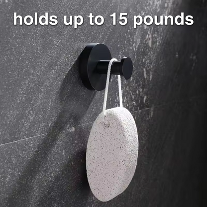 Suction Cup Hooks with No-Tool Lock and 15 Lb Capacity, Set of 4