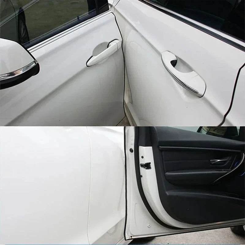 Car Door Edge Protector with U-Shaped Gripping Channel and Heat-Formable Thermoplastic, 16.4-Foot Length Zolana