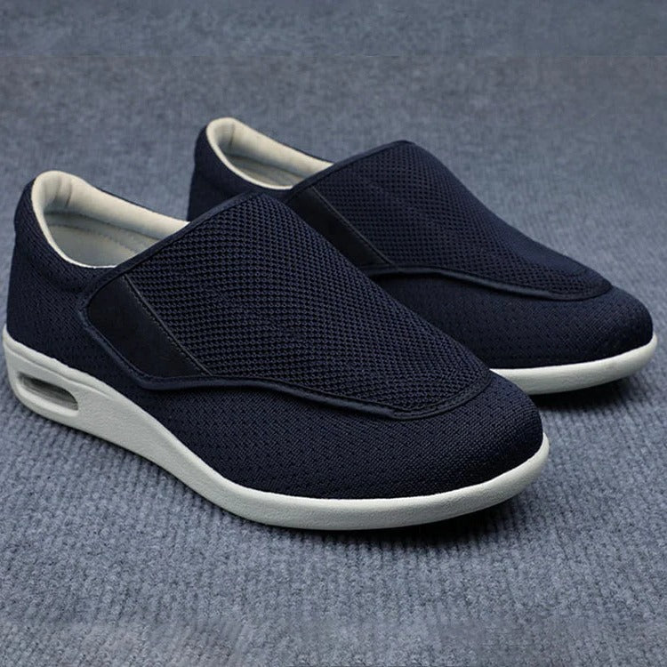 Wide Shoes for Swollen Feet with Removable Foam Insoles and Adjustable Straps