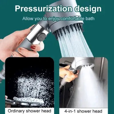 High Pressure Shower Head with 9-Layer Filtration and Push-Button Flow Pause, Water-Saving