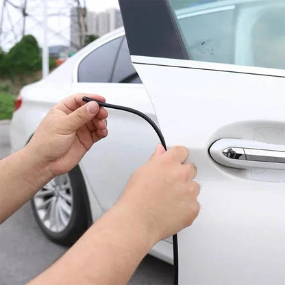 Car Door Edge Protector with U-Shaped Gripping Channel and Heat-Formable Thermoplastic, 16.4-Foot Length Zolana