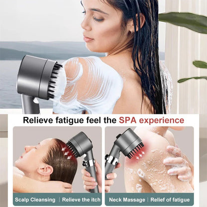 High Pressure Shower Head with 9-Layer Filtration and Push-Button Flow Pause, Water-Saving