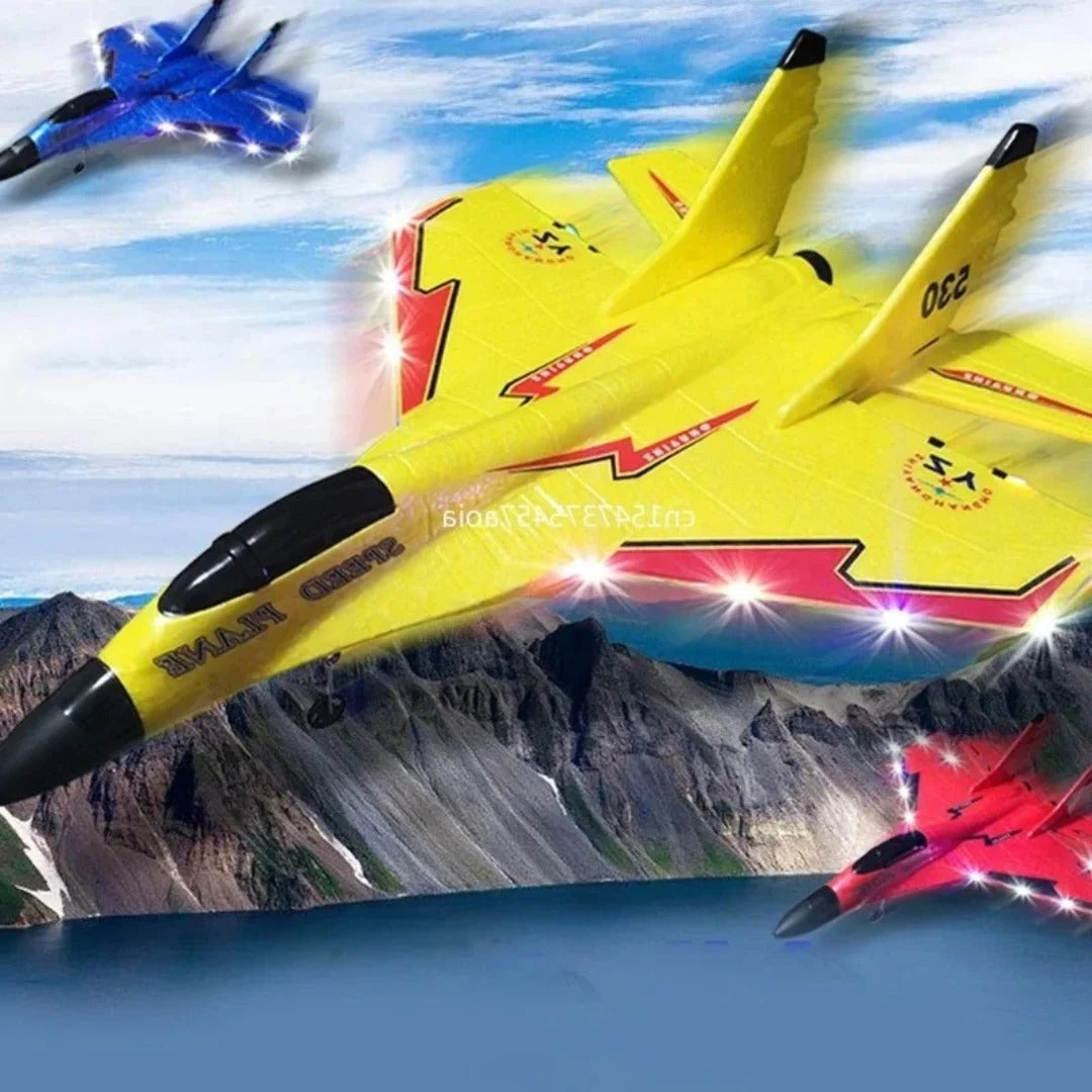 Remote Control Airplane with Durable Frame and Rechargeable Battery, 40cm Wingspan