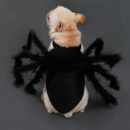 Spider Pet Costume with Articulated Legs and Adjustable Straps, Breathable Mesh Lining