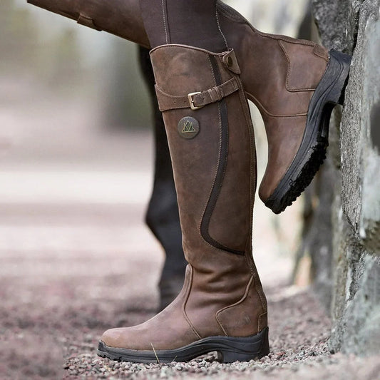 Women's Water-Resistant Boots with Insulated Shaft and Removable Insole, Non-Slip Outsole Zolana