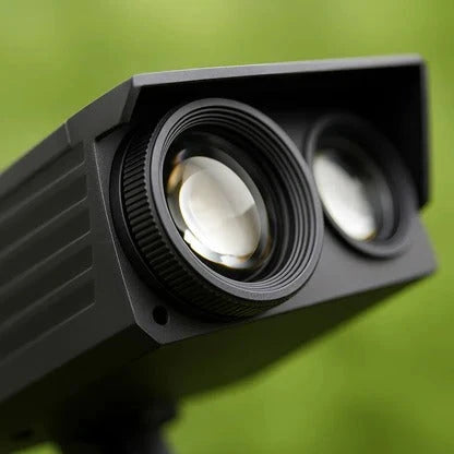 Solar LED Garden Spotlight with Adjustable Zoom Lens and RGB Warm White, Weatherproof Zolana