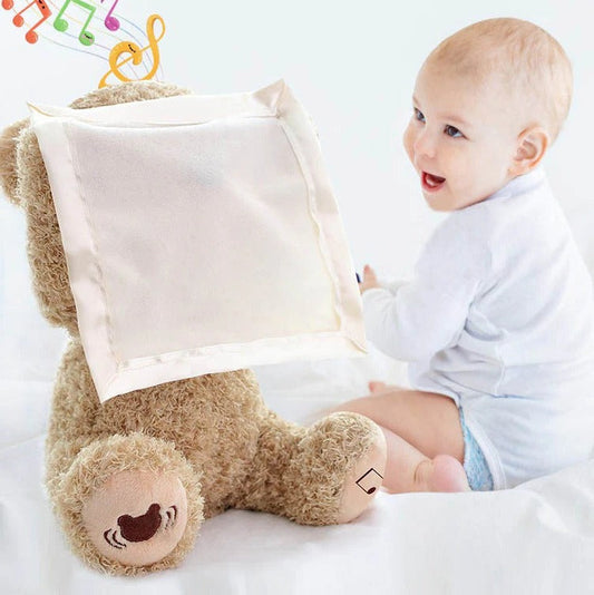 Tummy Time Toy with Peekaboo Motion and Soothing Music, Soft Plush for 3+ Months Zolana
