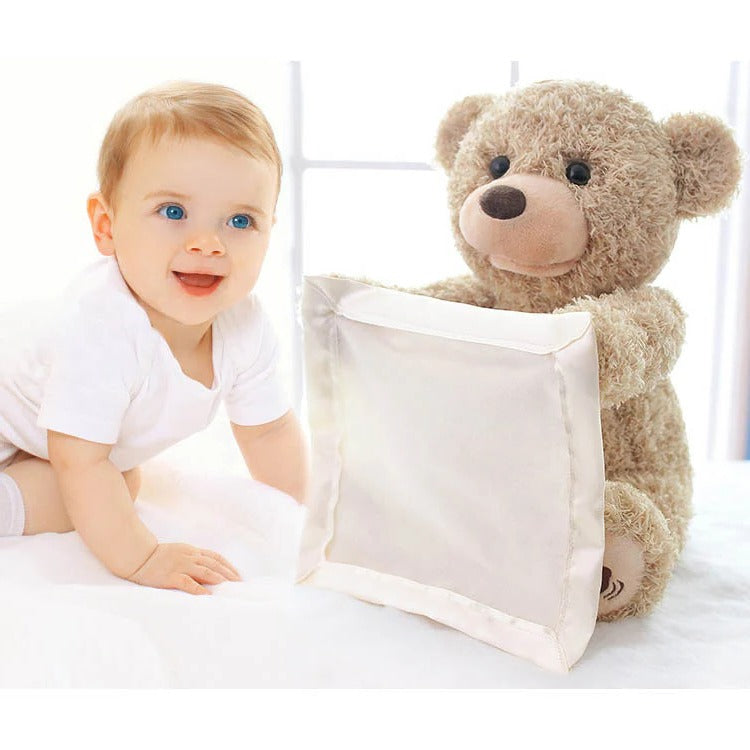 Tummy Time Toy with Peekaboo Motion and Soothing Music, Soft Plush for 3+ Months Zolana
