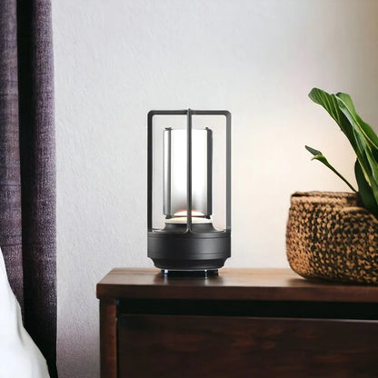 Rechargeable Table Lamp with Touch Dimming and Adjustable Color Temperature, USB-C