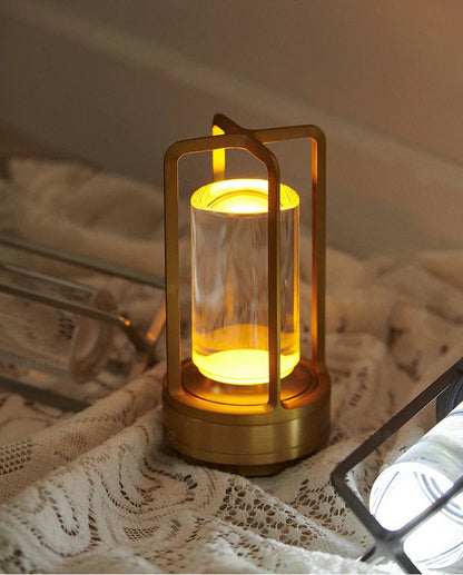 Rechargeable Table Lamp with Touch Dimming and Adjustable Color Temp, Splash-Resistant