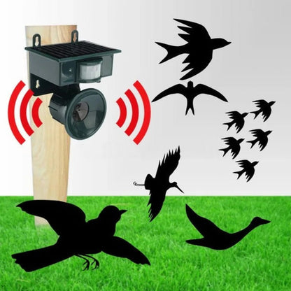Motion-Activated Bird Repellent with Solar Power and PIR Sensor, Weather-Resistant