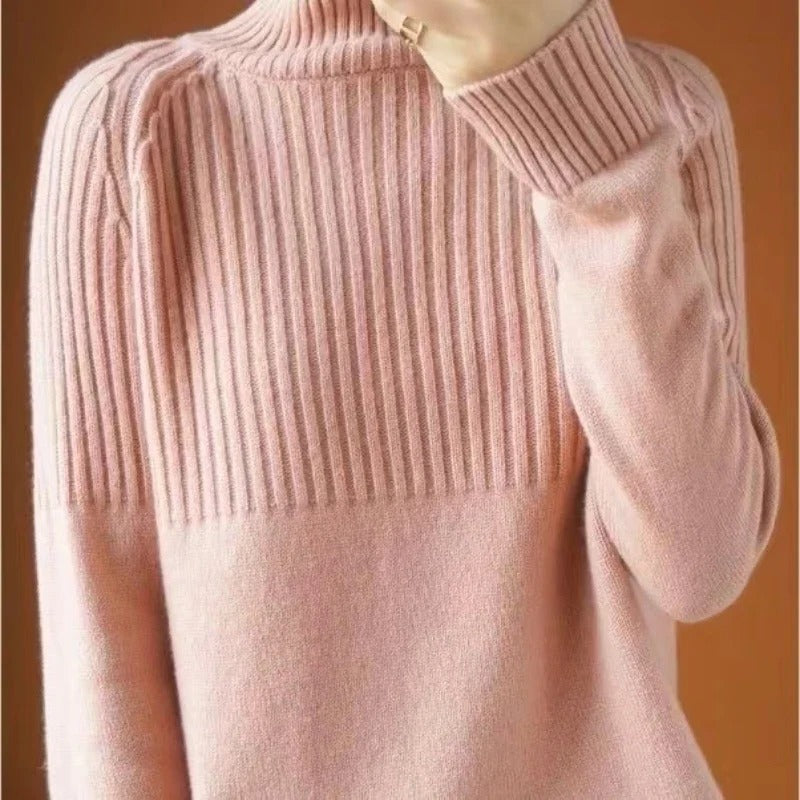 Cashmere Crewneck Sweater with Lightweight Knit and Relaxed Fit, Hand Washable