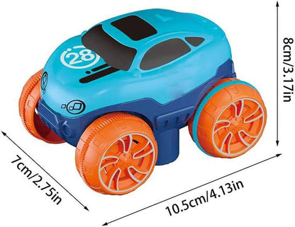 Glow in the Dark Race Track with Flexible Snap-Together Track and Anti-Tip Car for Kids Zolana