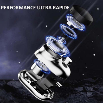 Portable Electric Shaver with Stainless Steel Foil and USB Charging, Wet Dry Travel Size