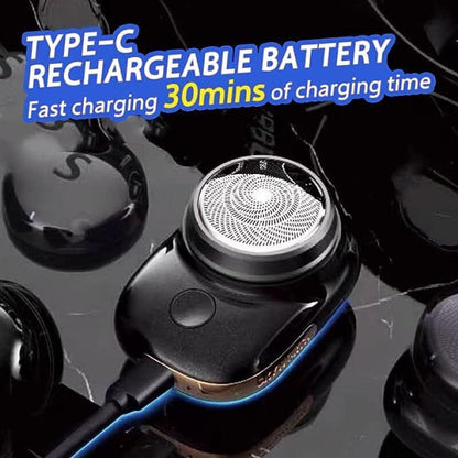 Electric Shaver for Men with Six-Blade Foil and USB Fast Charge, Sealed Wet/Dry