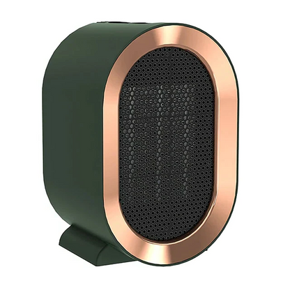 Portable Ceramic Space Heater with Adjustable Thermostat and Timer, Anti-Tilt Safety Zolana