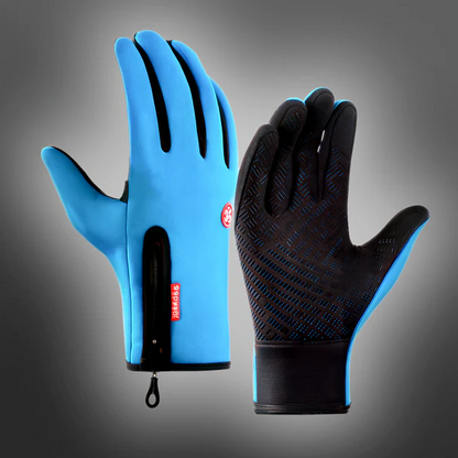 Waterproof Winter Gloves with Touchscreen Fingertips and Textured Grip, Adjustable Cuff Zolana