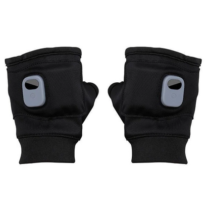 Heated Fingerless Gloves with USB-C Charging and 3-Temp Control, One Size