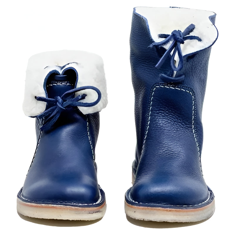 Waterproof Leather Boots with Wool Lining and Crepe Rubber Sole, Vegetable-Tanned Midsole