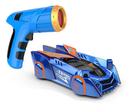 Wall Climbing RC Car with Laser Pointer Remote and Rechargeable USB Battery