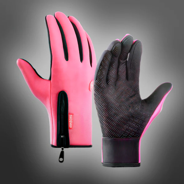 Waterproof Winter Gloves with Touchscreen Fingertips and Textured Grip, Adjustable Cuff Zolana