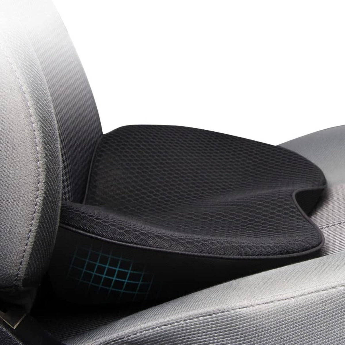 Car Seat Cushion with Memory Foam Support and Non-Slip Base, 3.5in Height Boost