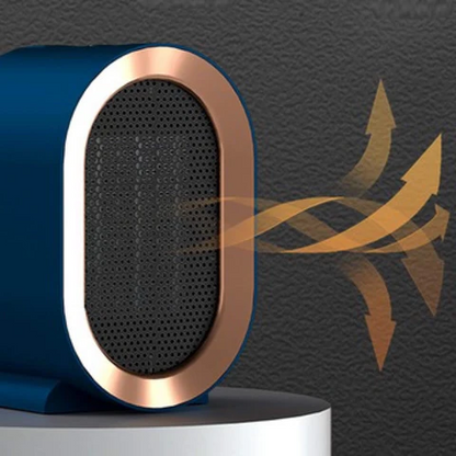 Portable Ceramic Heater with Programmable Timer and Quiet Operation, Anti-Tilt Switch