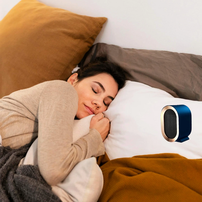 Portable Ceramic Heater with Programmable Timer and Quiet Operation, Anti-Tilt Switch