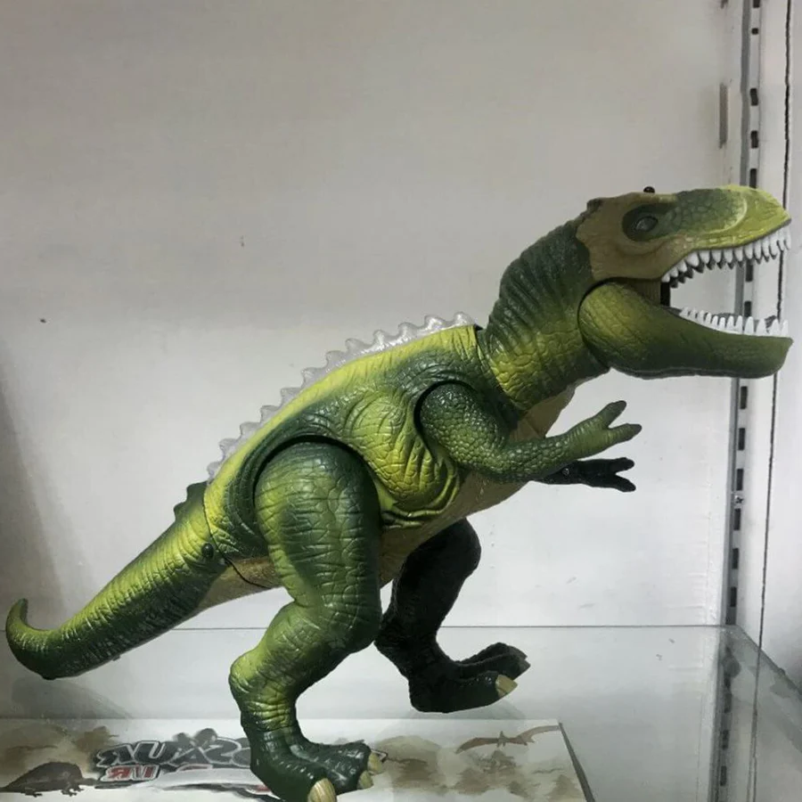 Remote Control Dinosaur Toy with Color LED Spikes and Roaring Sound, Walking Motion Zolana