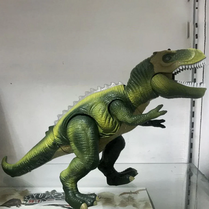 Remote Control Dinosaur Toy with Color LED Spikes and Roaring Sound, Walking Motion Zolana