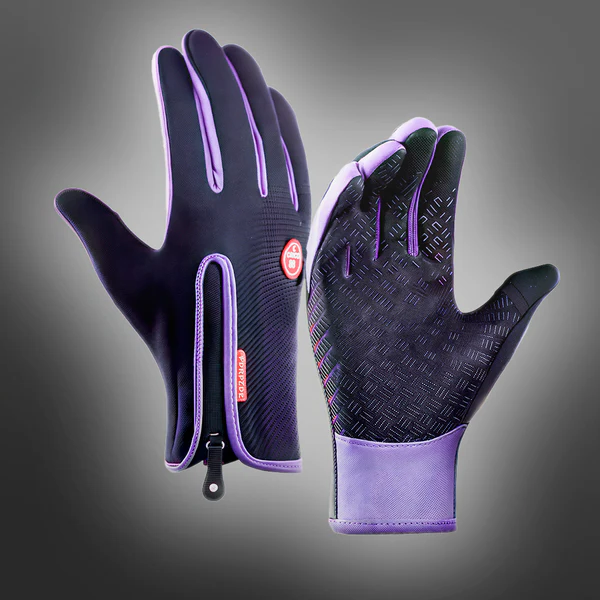 Waterproof Winter Gloves with Touchscreen Fingertips and Textured Grip, Adjustable Cuff Zolana