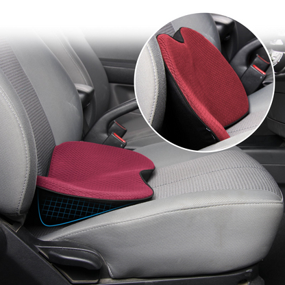 Car Seat Cushion with Memory Foam Support and Non-Slip Base, 3.5in Height Boost