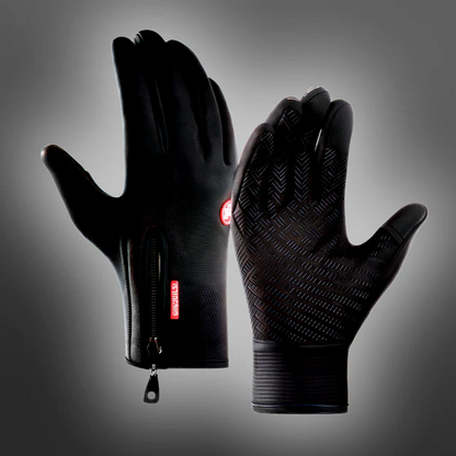 Waterproof Winter Gloves with Touchscreen Fingertips and Textured Grip, Adjustable Cuff Zolana