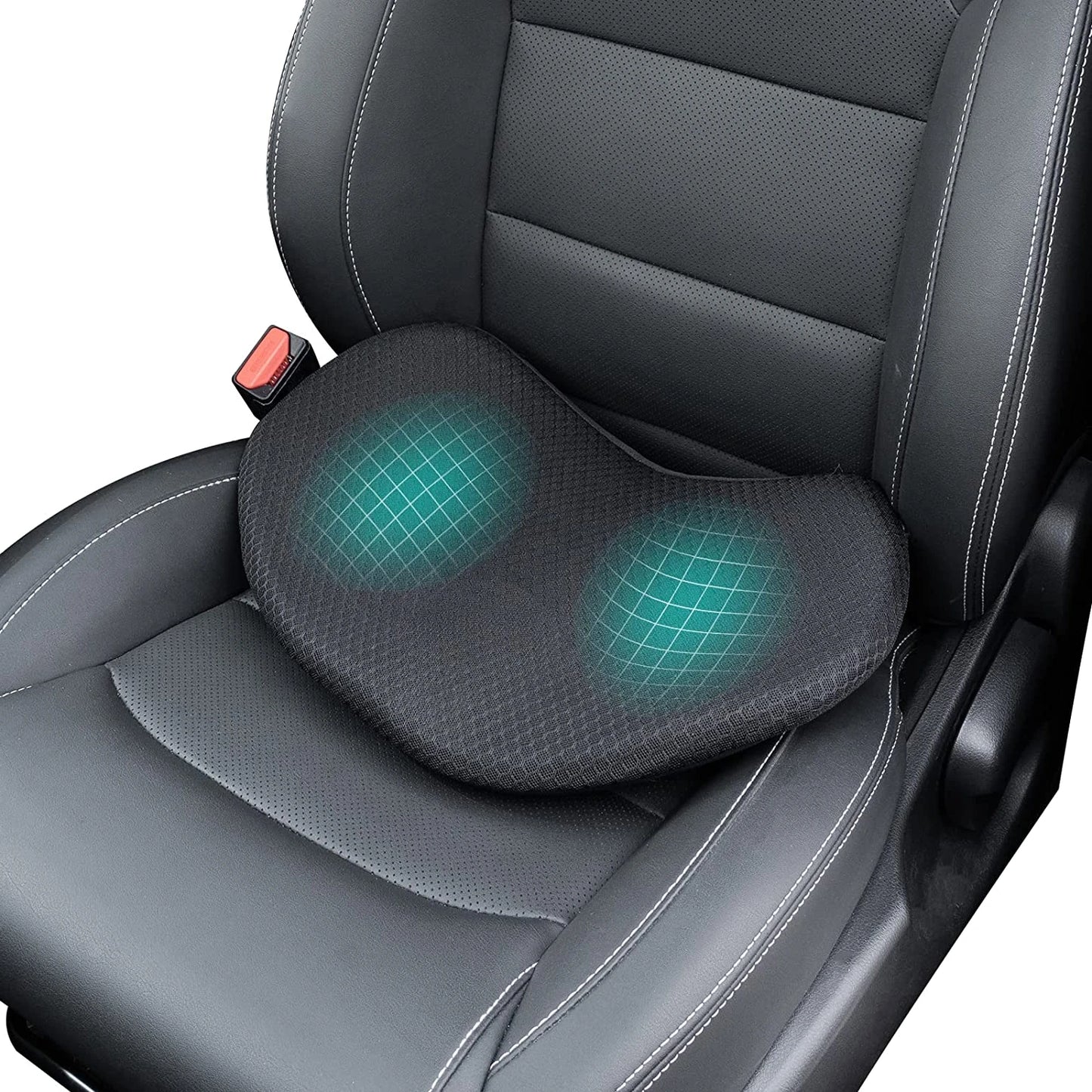 Seat Booster Cushion with Memory Foam and Airflow Cover, 3.5-Inch Lift for Adults Zolana