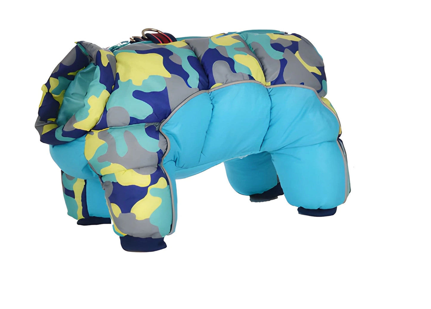 Dog Coat with Water-Resistant Shell and Insulated Lining, Back Zipper, Leash Ring Zolana