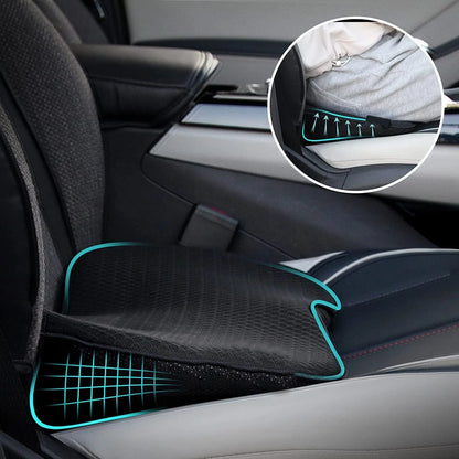 Seat Booster Cushion with Memory Foam and Airflow Cover, 3.5-Inch Lift for Adults Zolana