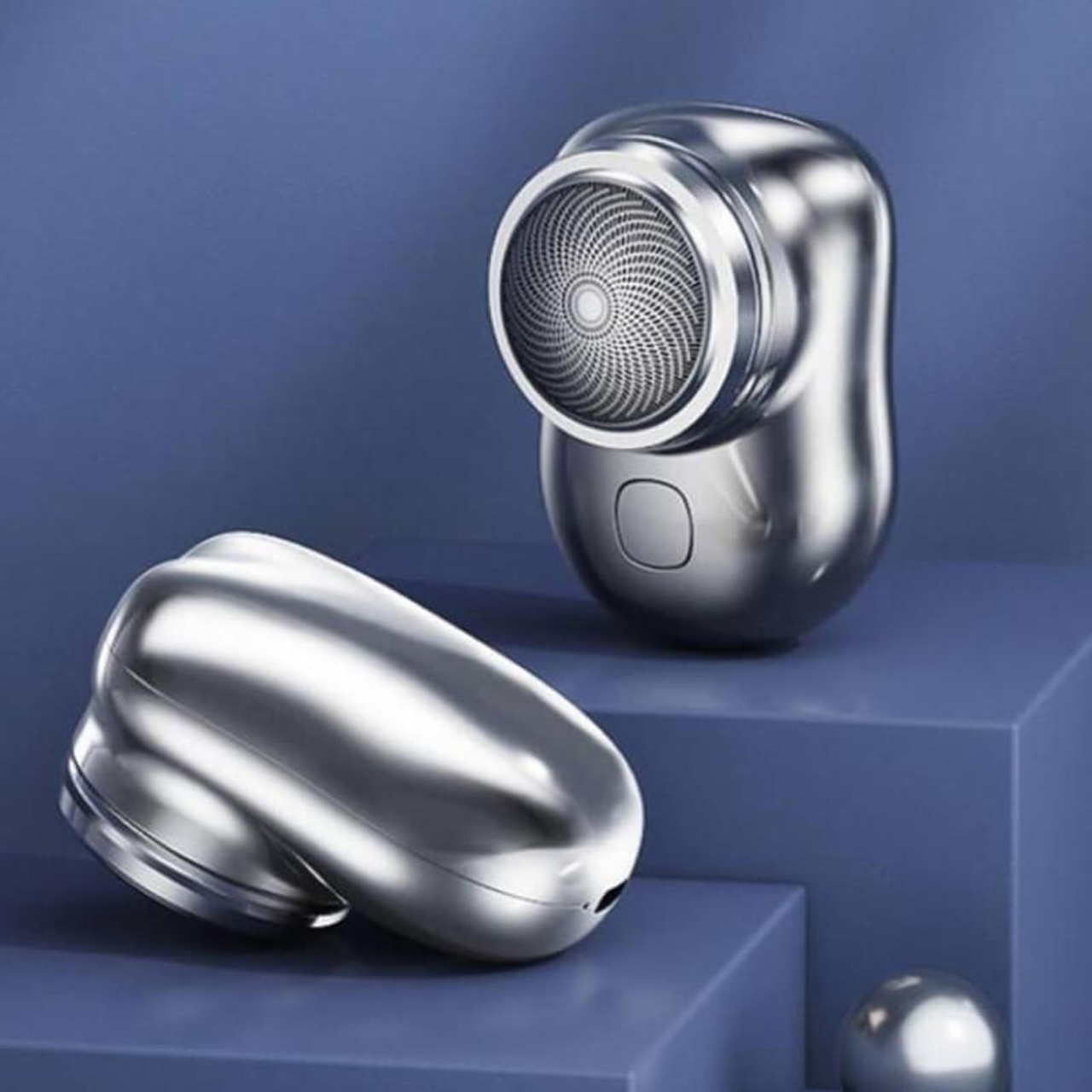 Portable Electric Shaver with Stainless Steel Foil and USB Charging, Wet Dry Travel Size