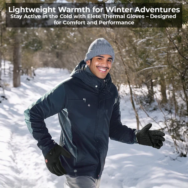 Touchscreen Winter Gloves with 3-Layer Insulation and Anti-Slip Palm, Water Resistant Zolana