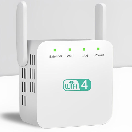 WiFi Range Extender with Dual-Band Support and Ethernet Port, Easy Plug-In Setup