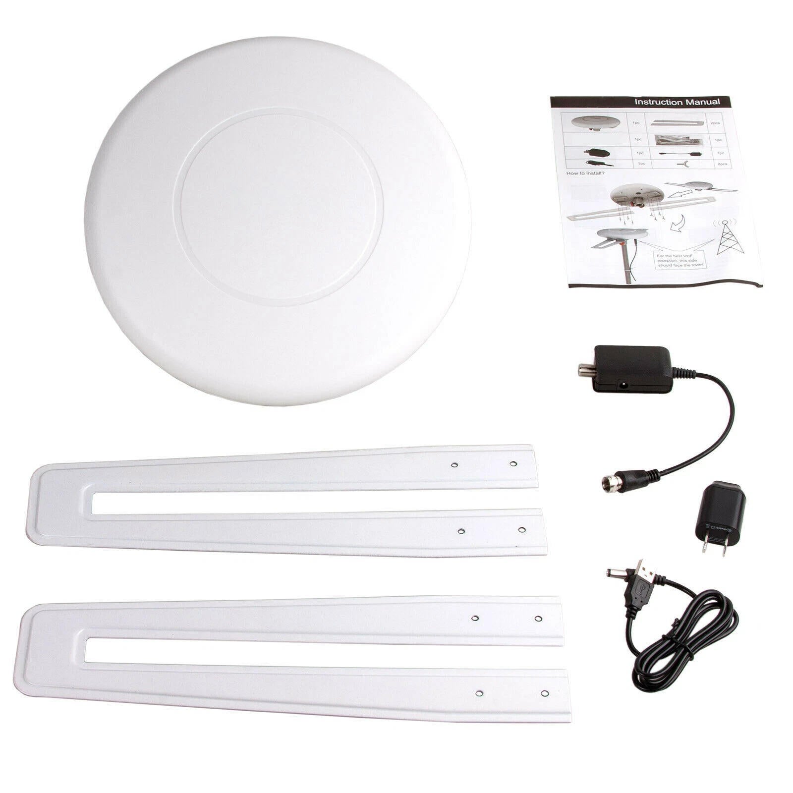 HDTV Antenna with Omnidirectional Reception and Interference Filter, USB/AC Power Zolana