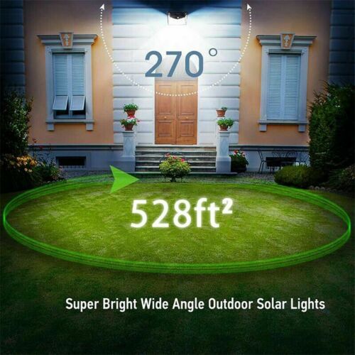 Solar Motion Sensor Light with 800 Lumen Output and Weather-Resistant Housing, 16 ft Range