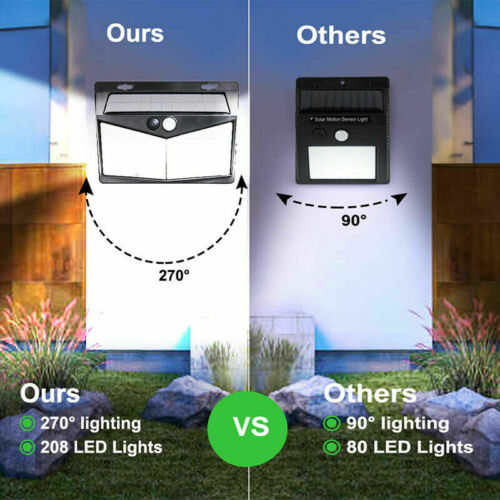 Solar Motion Sensor Light with 800 Lumen Output and Weather-Resistant Housing, 16 ft Range