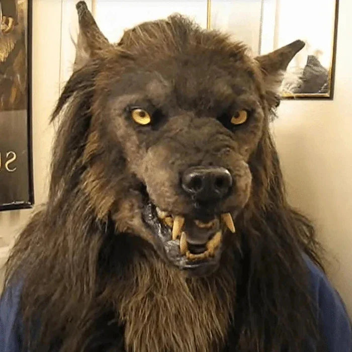 Werewolf Mask with Hyper-Realistic Silicone and Adjustable Strap for Breathable Comfort