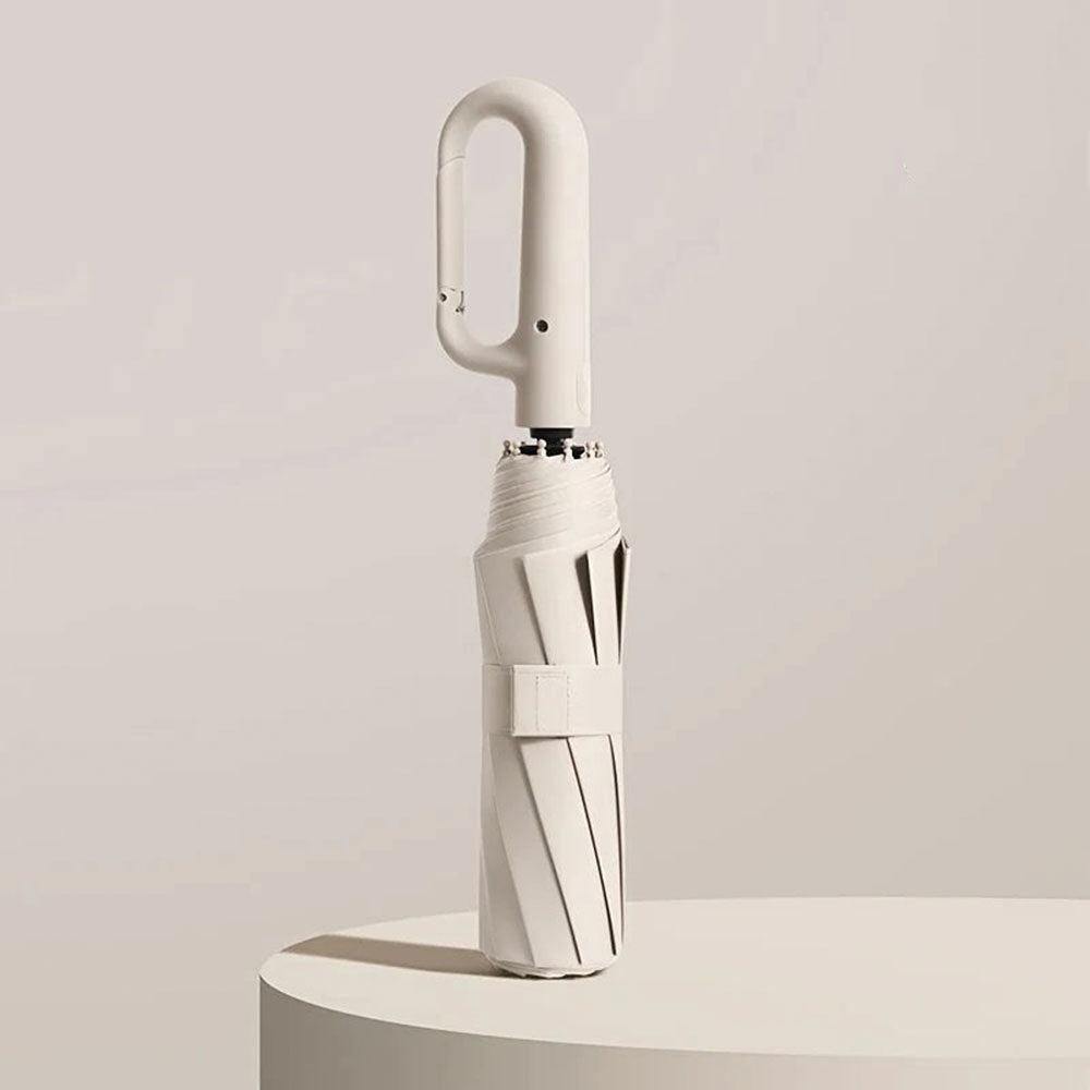 Compact Umbrella with Wind-Resistant Frame and One-Touch Open, 11-Inch Folded