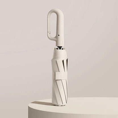 Compact Umbrella with Wind-Resistant Frame and One-Touch Open, 11-Inch Folded